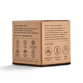 Schwarze Zahnpasta Georganics